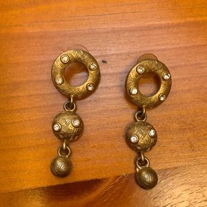 Vintage gold earrings from my grandmother!